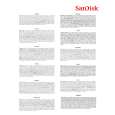 SANDISK microSD and microSDHC Owners Manual